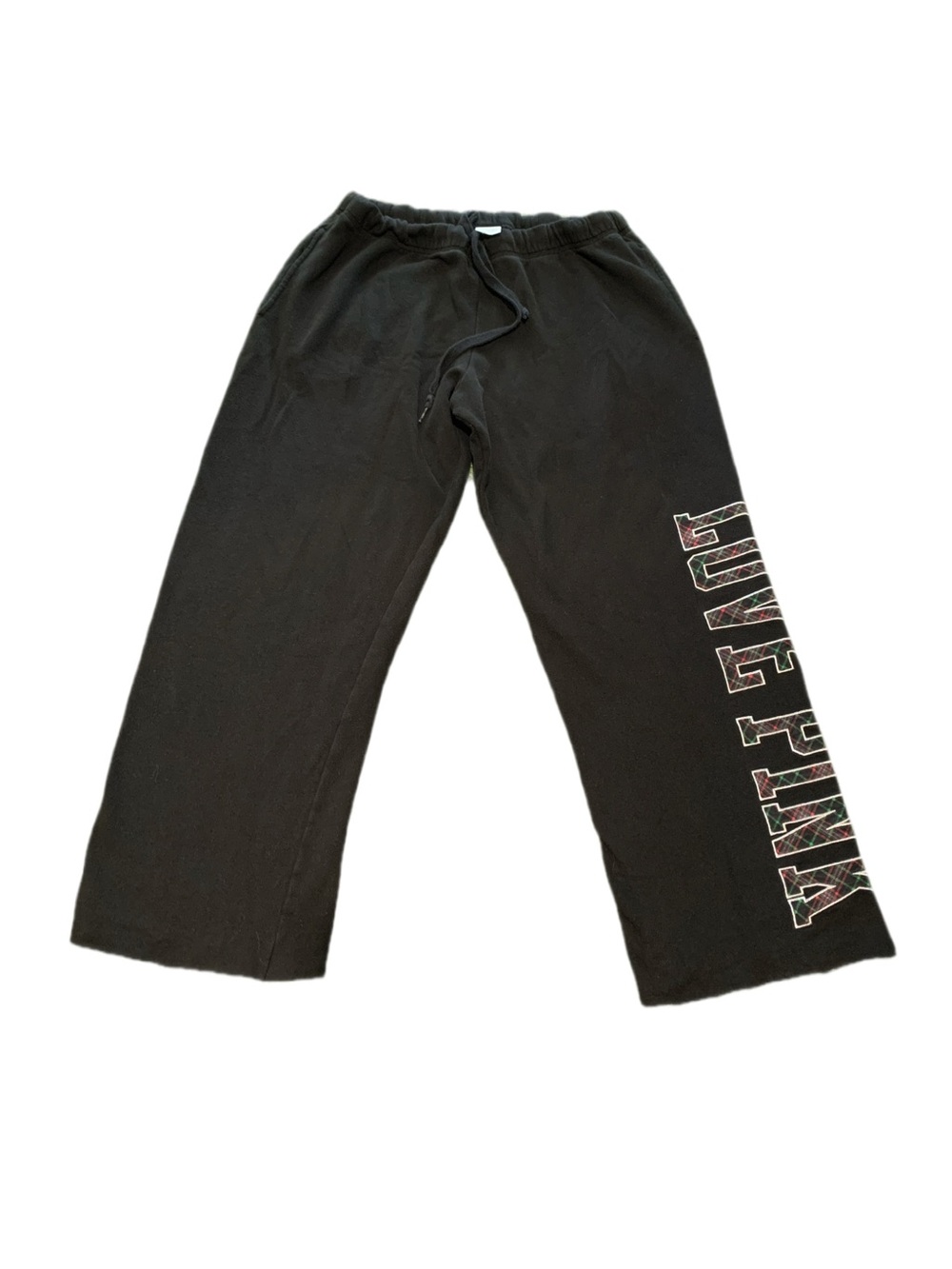 Y2K Victoria's Secret PINK black baggy-style pants, size L